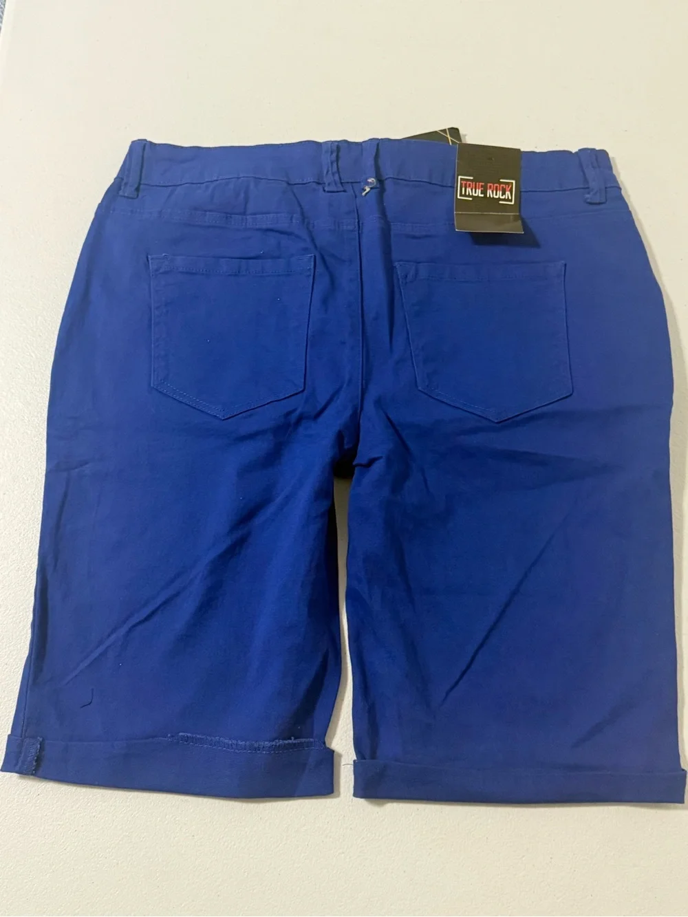 True Rock Men’s Royal Blue Cargo Shorts NWT Casual Cotton Blend